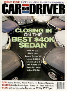 CAR & DRIVER 2000 MAY - EVO VI, VETTE vs VIPER, Z8*